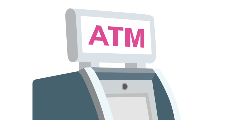 ATMのイラスト